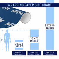 Mom Est 2026 Wrapping Paper Roll Promoted To Mommy Mother's Day