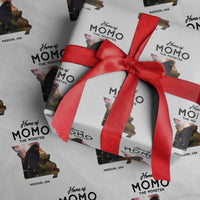 Momo The Monster Folklore Wrapping Paper Roll Louisiana Missouri Cryptid Lover Gift