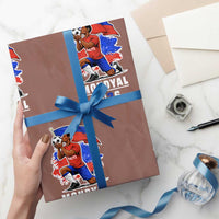 Mondyal 2026 Haiti Soccer Player Victory Celebration Graphic Wrapping Paper Roll Haitian Flag Football Sports Fan
