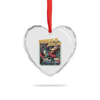 Mongo is Appalled Heart Crystal Glass Ornament Vintage Princess Donut Riding Mongo
