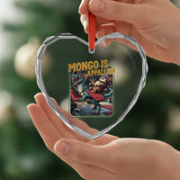Mongo is Appalled Heart Crystal Glass Ornament Vintage Princess Donut Riding Mongo