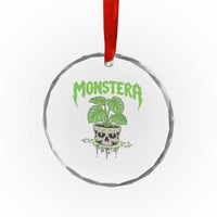 Monstera Lover Houseplant Gift Crystal Glass Ornament Skull Plant Pot Graphic TS12