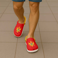 Montenegro Clogs Shoes Flag Color Inspiration - Wonder Print Shop