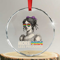 More Pride Less Prejudice Crystal Glass Ornament LGBTQ Proud Ally Pride Month TS10