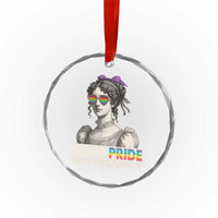 More Pride Less Prejudice Crystal Glass Ornament LGBTQ Proud Ally Pride Month - Wonder Print Shop