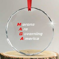 Morons Are Governing America Crystal Glass Ornament TS10