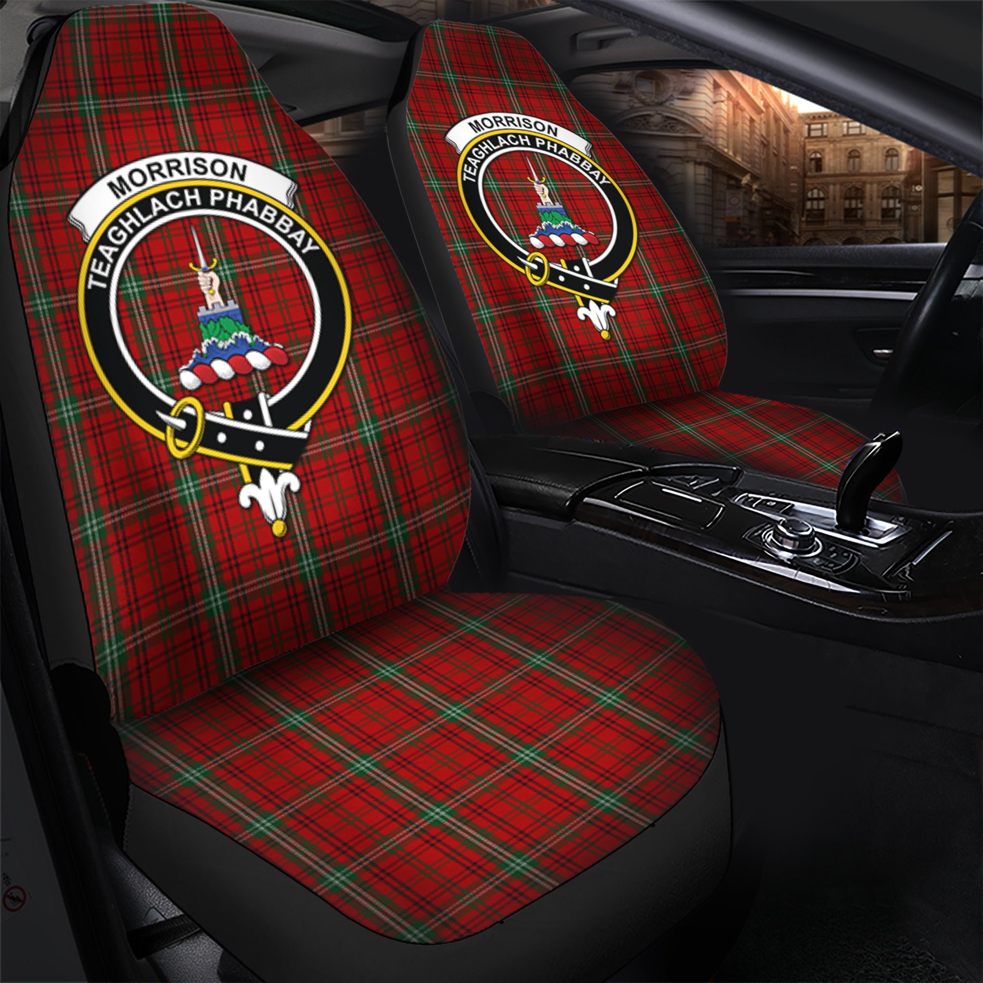 Morrison Ancient Clan Tartan Car Seat Cover, Family Crest Tartan Seat Cover TS23