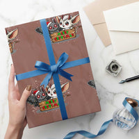 Mothman And Jersey Devil Wrapping Paper Roll Merry Cryptmas Funny Holiday Gift - Wonder Print Shop