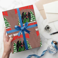 Mothman Christmas Wrapping Paper Roll We Wish You A Mothman Cryptmas Cryptid Cryptidcore