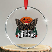 Mothman Crystal Glass Ornament Holiday Humor Merry Mothmas Cryptid Gift TS12
