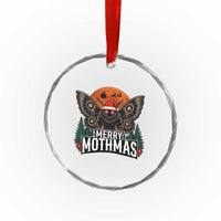 Mothman Crystal Glass Ornament Holiday Humor Merry Mothmas Cryptid Gift TS12
