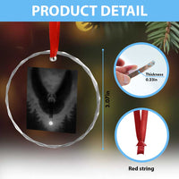 Mothman Crystal Glass Ornament Horror Poster Halloween Cryptid Lover TS10