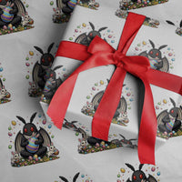 Mothman Easter Bunny Wrapping Paper Roll Funny West Virginia Cryptid Lover Gift