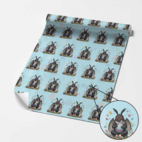 Mothman Easter Bunny Wrapping Paper Roll Funny West Virginia Cryptid Lover Gift