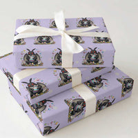 Mothman Easter Bunny Wrapping Paper Roll Funny West Virginia Cryptid Lover Gift