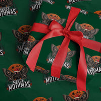 Mothman Wrapping Paper Roll Holiday Humor Merry Mothmas Cryptid Gift - Wonder Print Shop