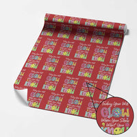 Motivational Test Day Glow Wrapping Paper Roll Today You Will Glow When You Show What You Know