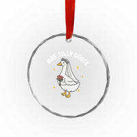 Mrs. Silly Goose Bride Crystal Glass Ornament Funny Goose Lovers Bride To Be TS10