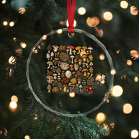 Mushroom Lovers Crystal Glass Ornament Mycology Fungi Foraging Mushroom Whisperer