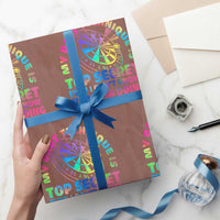 My Dart Technique Is Top Secret Wrapping Paper Roll Vintage Tie Dye Dart Lover - Wonder Print Shop