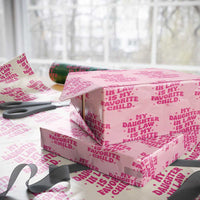 My Daughter in Law is My Favorite Child Wrapping Paper Roll Parents-In-Law Fathers Mothers Day Gifts