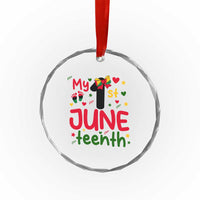 My First Juneteenth Crystal Glass Ornament African American Baby Freedom Day
