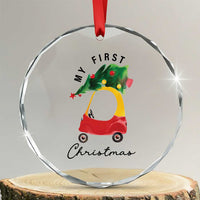 My First Xmas Crystal Glass Ornament Toy Car Xmas Tree TS11