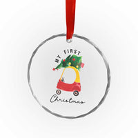 My First Xmas Crystal Glass Ornament Toy Car Xmas Tree TS11