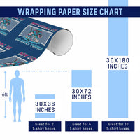 My Goal Is To Deny Yours Wrapping Paper Roll Goalie Hockey Drip Art Gift - Wonder Print Shop