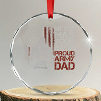 My Son Has Your Back Proud Army Dad Crystal Glass Ornament Military Father - Wonder Print Shop