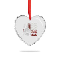 My Son Has Your Back Proud Army Dad Heart Crystal Glass Ornament Military Father - Wonder Print Shop
