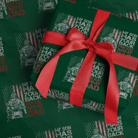 My Son Has Your Back Proud Army Dad Wrapping Paper Roll Military Father - Wonder Print Shop