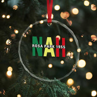 Nah Rosa Parks Quote Crystal Glass Ornament Black Movement Protest - Wonder Print Shop