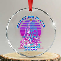 Nakatomi Plaza Christmas Party 1988 Vaporwave Crystal Glass Ornament TS09