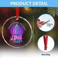 Nakatomi Plaza Christmas Party 1988 Vaporwave Crystal Glass Ornament TS09