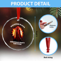 Nakatomi Plaza Christmas Party Survivor Crystal Glass Ornament TS09