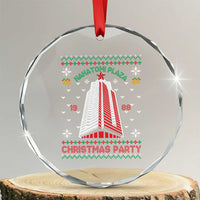 Nakatomi Plaza Crystal Glass Ornament Christmas Party 1988 Seasons Greetings TS11