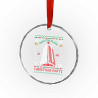 Nakatomi Plaza Crystal Glass Ornament Christmas Party 1988 Seasons Greetings TS11