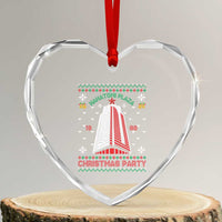 Nakatomi Plaza Heart Crystal Glass Ornament Christmas Party 1988 Seasons Greetings - Wonder Print Shop