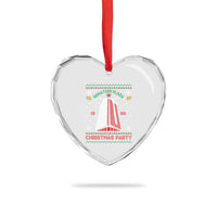 Nakatomi Plaza Heart Crystal Glass Ornament Christmas Party 1988 Seasons Greetings - Wonder Print Shop