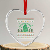 Nakatomi Plaza Xmas Party 1988 Heart Crystal Glass Ornament Funny 80's Movie Xmas Gift Ugly Christmas - Wonder Print Shop