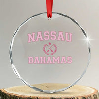 Nassau Souvenir Crystal Glass Ornament Bahamas Rowing Summer Vacation Girls Trip TS10