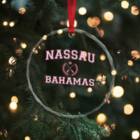 Nassau Souvenir Crystal Glass Ornament Bahamas Rowing Summer Vacation Girls Trip TS10