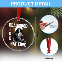 Nat Love Crystal Glass Ornament Deadwood Dick Black Cowboy Western Legend Vintage - Wonder Print Shop