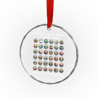 National Parks Bucket List Crystal Glass Ornament I Haven't Been To Wishlist TS02