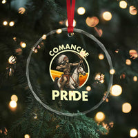 Native American Comanche Pride Indigenous People Day Crystal Glass Ornament TS14