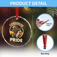 Native American Comanche Pride Indigenous People Day Crystal Glass Ornament TS14