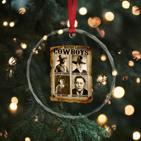 Native American Cowboy Legends Crystal Glass Ornament Vintage Western Rodeo