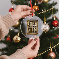 Native American Cowboy Legends Crystal Glass Ornament Vintage Western Rodeo