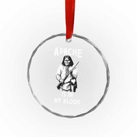 Native American Crystal Glass Ornament Apache Is In My Blood TS14